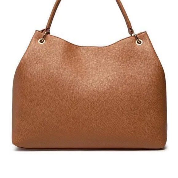 Jenny Fairy Poland Brown Camel Vegan Leather Large Tote Bag RD2032 - Picture 3 of 14